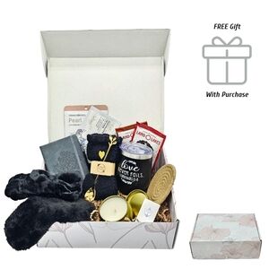 Blissful Indulgence Inspirational Gift Box Love Never Fails Black Stainless Cup